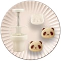 Miniatyrbillede 5 af 5: Kage stempler Panda/Bambus månekageform håndtryk shortbreads-maskiner Diy bagværk værktøj til Mid-Autumn Festival