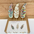 Miniatyrbilde 5 av 5: DIY Mosaikksett, Kreativitet DIY Mosaikk Familie Sett, Lyse Fjær DIY Mosaikksett for Voksne, Julefjær Hjemmedekor Gaver