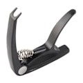 Miniatyrbillede 3 af 5: Guitar Capo 2 i 1 Zinklegering Multifunktionelt Professionelt Musikinstrument Tilbehør Sort