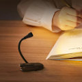 Miniatyrbillede 1 af 4: Boglampe Læselampe Boglampe til Læsning i Sengen, Bogelskergaver til Kvinder Mænd, Klips på LED Boglampe Genopladelig USB