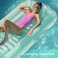 Miniatyrbillede 4 af 10: YATOUT Joy Kæmpe Oppustelig Flydende Lounger til Pool, Solseng, Oppustelig Solmadras, Kan Bruges Udendørs, i Haven, i Baghaven