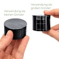 Miniatyrbilde 3 av 5: 50ml Kvern 4-lags Sinklegering Krydderkvern Svart