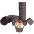 Miniatyrbilde 1 av 5: 100 stk standard oljebestandige papirformer for muffins og cupcakes (brun)