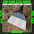 Miniatyrbilde 5 av 5: Hagespade Multifunksjonell Utendørs Hage Rengjøringsspade Stål Flat Spade Isspade Ugress Planting Gård Ugress Verktøy
