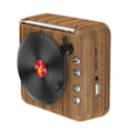 Pikkukuva 1 / 5: （Puun värinen）Retro Bluetooth-kaiutin, Vintage-sisustus, Pieni langaton Bluetooth-kaiutin, Ihastuttava vanhanaikainen tyyli keittiöön