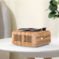 Pikkukuva 2 / 5: （Puun värinen）Retro Bluetooth-kaiutin, Vintage-sisustus, Pieni langaton Bluetooth-kaiutin, Ihastuttava vanhanaikainen tyyli keittiöön