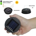 Miniatyrbillede 4 af 5: Erstatningssæt med 2 solcellelamper med LED-pærer, solpanel, dæksel, erstatningspære til hængende lanterner, DIY LED-solcellebelysning - Yuyu