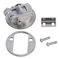Miniatyrbilde 3 av 5: 2\" Flush Pull Slam Latch i rustfritt stål, rund trekklås for RV-båtdekkluke 1/4\" dørskapsmøbler Dørlåsing