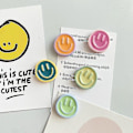 Pikkukuva 3 / 4: Sarjakuva Smiley Face Jääkaapin Magneetit Pohjoismainen Ins Tuuli Persoonallisuus Koti Valkotaulu Koriste Valokuva Viestitaulu