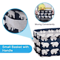 Miniatyrbillede 4 af 5: Opbevaringskasser i linned (Hval, Isbjørn, Pindsvin, Træ) Små Babystoffer