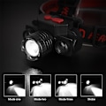 Miniatyrbild 5 av 5: Cob LED-fiskehuvudlampa med 18650-batteri pannlampa ficklampa zoomficklampa