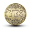 Miniatyrbilde 1 av 5: Beslutningsmynt, Ja Nei Mynt, Lykke Mynt, Valg Mynt, Flipping Challenge Mynt, Souvenir Metall Mynt for Samlere (Bronse)