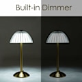 Miniatyrbilde 3 av 5: Led-bordlampe uten ledning, batteridrevet bordlampe, dimmbar led-bordlampe - nattlampe for stue, soverom, 3 lysfarger