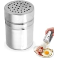 Miniatyrbillede 1 af 5: Krydderirystelse, rustfrit stål drysse shaker krydderi dispenser krydderiglas pulver shakers)