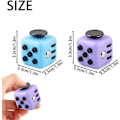 Miniatyrbild 2 av 7: Fidgetleksak, 2 kubbleksaker, anti-stress, sensoriska leksaker, ångestlindrande leksak, fingerleksak, present till barn och vuxna med 6 olika funktioner