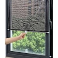 Miniatyrbillede 3 af 5: Automatisk rullende solskærm til bil - Automatisk rullende til varmeisolering (sort, medium), Automatisk rullende