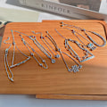 Miniatyrbilde 5 av 9: Koreansk retro perlearmbånd dame ins stil nisje high-end titan stål armbånd par armbånd hånd smykker