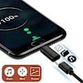 Miniatyrbild 4 av 5: Lightning till USB-C hane svart