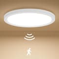[RM]LED Ceiling Light with Motion Sensor, 18W 4000K Indoor Motion Sensor Lamp, 1800LM 30cm Ceiling Light for Hall, Stairs, Garage [Energy Class E]