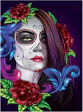 [RM]30x40CM Diamond Painting Complete Set Round Gothic, Canvas Diamond