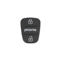 [RM]3-button rubber pad insert for hyundai picanto kia rio remote key fob case