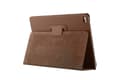 [RM] Etui til iPad 2015/2017 Pro 12.9\" Brun Litchi Tekstur Sammenleggbart Skinn