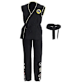 Pikkukuva 1 / 3: Cobra Kai Cosplay -asu, toppi, housut, Halloween-karnevaalipuku 100