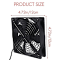 Miniatyrbild 5 av 5: Dubbla 120mm 5v USB-drivna PC-routerfläktar med hastighetsregulator Högt luftflöde Kylfläkt för router CY As shown