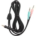 [RM]Replacement Cable for Sennheiser G4ME ONE GAME ZERO 373D GSP 350 / GSP 500 / GSP 600 Headphones (PC Version 2 Meter) black