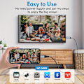 Pikkukuva 3 / 5: Lightning–HDMI-sovitinkaapeli, HDMI-kaapeli iPhonesta televisioon, yhteensopiva iPhone 14, 13, 12, 11:n kanssa ja YouTube televisiolähtöön 1080P HD -näytöllä