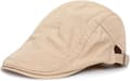 [RM] Men's Vintage Beret Hat, Adjustable Cotton, Breathable Flat Cap
