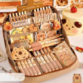 Miniatyrbild 2 av 8: Capybara Pencil Case Set with Gel Pens/Stickers - Large Capacity for School/Kids - - -