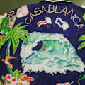 Pikkukuva 4 / 5: Casablanca Havaiji-rantakukkainen paitapuku kookospähkinäkuviolla, lyhythihaiset shortsit, yhteensopiva miesten ja naisten kanssa, topit ja t-paidat Army Green S