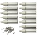 [RM]12 Pcs Drawer Soft Closing Cabinet Door Damper Silent Sliding with Screws Hardware