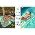 Miniatyrbild 10 av 10: YATOUT Joy (Sommarrea) Stor Uppblåsbar Flytande Solstol för Pool, Solbädd, Uppblåsbar Solmadrass, Kan Användas Utomhus, Trädgård, Bakgård