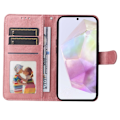 Miniatyrbild 3 av 8: SKALO Samsung A56 5G PU Läder Plånboksfodral - Fler Färger Pink Rosa
