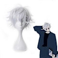 Pikkukuva 1 / 5: 2023-gojo Satoru Cosplay Peruukit Anime Jujutsu Kaisen Gojo Lyhyet Lämmönkestävät Synteettiset Hiukset Peruukkihatulla Juhla Peruukki Ilman Silmälappua (FMY) Gojo Satoru wig B