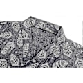 Miniatyrbild 5 av 5: Kimono Morgonrockar för Män Bomull Badrock Khan Ångad Klädsel Badrockar Långärmad Sovkläder Loungewear Nattkläder. Marinblå Leaf M