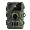 [RM]Hunting camera with night vision, high resolution, 0.8 second trigger speed, 120° wide angle, outdoor ca Olivengrøn (med stropper)