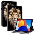 [RM]For Xiaomi Redmi Pad SE 4G 8.7 inch Leather Case Pattern Printed Stand Tablet Cover with Card Slots