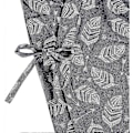 Miniatyrbild 4 av 5: Kimono Morgonrockar för Män Bomull Badrock Khan Ångad Klädsel Badrockar Långärmad Sovkläder Loungewear Nattkläder. Marinblå Leaf M