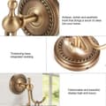 Miniatyrbild 5 av 5: [RM] Vintage wall hook, brass towel hook