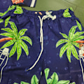 Pikkukuva 5 / 5: Casablanca Havaiji-rantakukkainen paitapuku kookospähkinäkuviolla, lyhythihaiset shortsit, yhteensopiva miesten ja naisten kanssa, topit ja t-paidat Army Green S