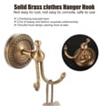Miniatyrbild 4 av 5: [RM] Vintage wall hook, brass towel hook