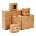 [RM]Brown Kraft Paper Boxes with Transparent Window (35-Pack) - Cake Box