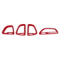[RM]4PCS Central Console Air Vent Outlet Cover Trim Replacement for Dodge Challenger 2015 2021 Red