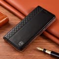 [RM]Etui til iPhone 16 Nappa Sort indvendigt net læder flip