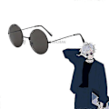 Pikkukuva 1 / 5: 2023-gojo Satoru Cosplay Peruukit Anime Jujutsu Kaisen Gojo Lyhyet Lämmönkestävät Synteettiset Hiukset Peruukkihatulla Juhla Peruukki Ilman Silmälappua (FMY) glasses