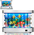 [RM] Artificial Aquarium, Cute Moving Fish, Decorative Virtual Ocean Motion Night Light