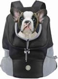 [RM] Dog Cat Carrier Backpack for Small Medium Pets Adjustable Head Out Front Breathable Bag Waterproof Bottom Backpack Black